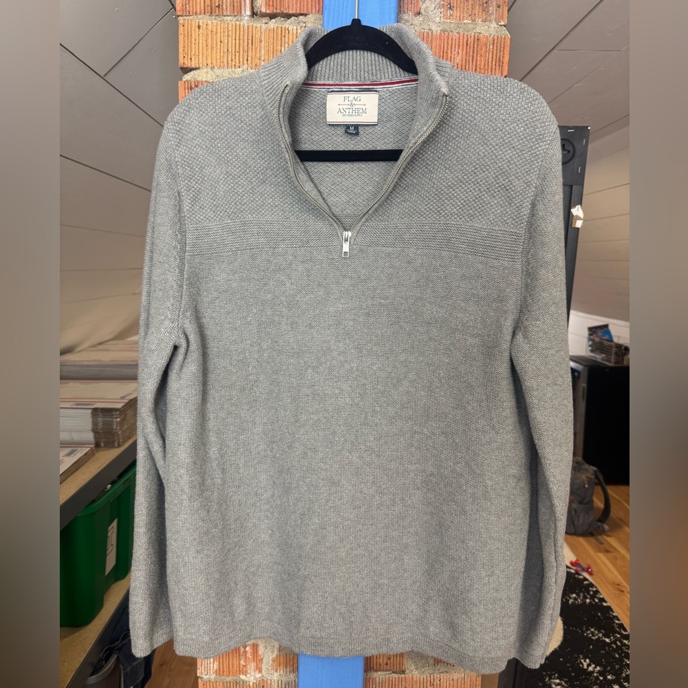Flag & Anthem 1/4 Zip Men’s Sweater